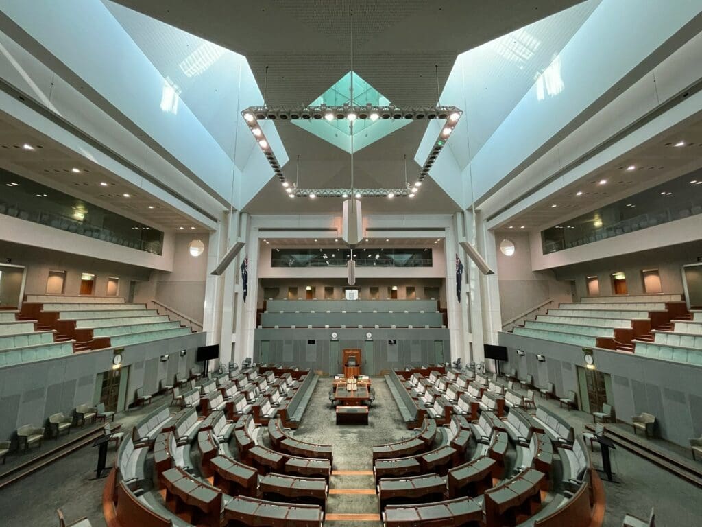 The walk for basic income in Australia arrives at Parliament House